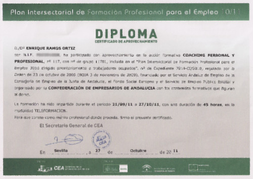 Diploma Coaching Personal y Profesional
