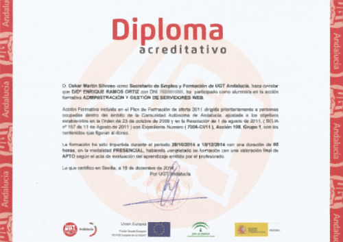 Diploma Administracion y Gestion de Servidores Web